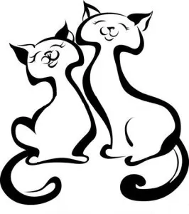 трафареты кошек интерьер