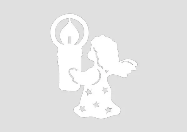 Трафареты на окна на Новый год 2023