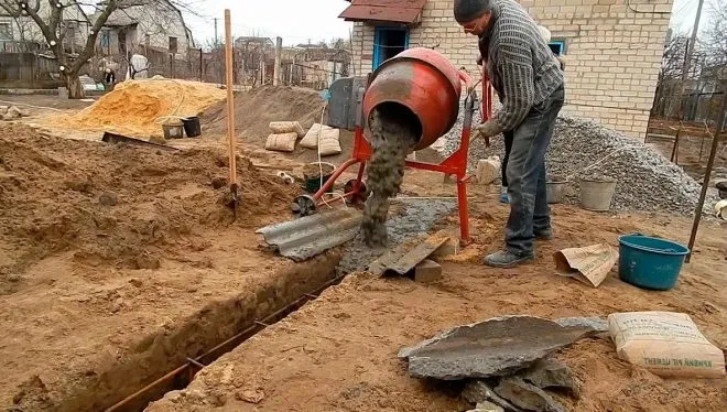 Заливка фундамента под дом своими руками